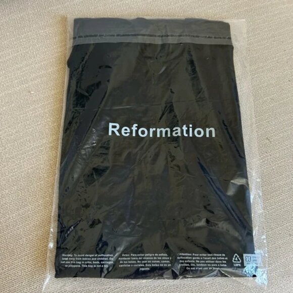 Reformation Elise Knit Dress - Black - Picture 5 of 6